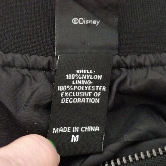 Disney 2019 The Nightmare Before Christmas Black Grey Bomber Jacket Medium - Picture 14 of 16